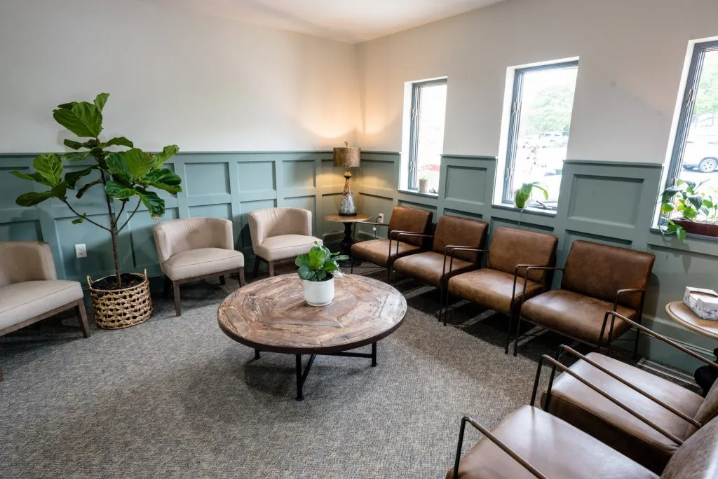 Patient waiting area at {PRACTICE_NAME}